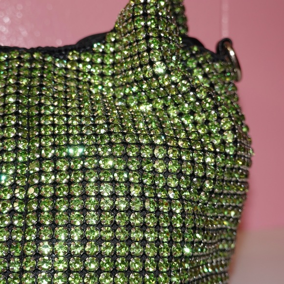 Green Rhinestone Handbag - Picture 3 of 8